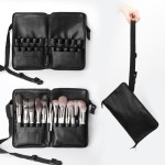 Makeup Brush Bag Manufacturer - OEM Private Label Black Waterproof Folding Travel Waist