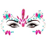 Face Gems Manufacturer - OEM Genya Women Mermaid Glitter Rhinestone Festival Eyes