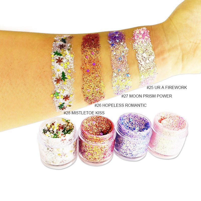 Multichrome Eyeshadow Gel Manufacturer - OEM Duochrome 32 Colors Glitter Shiny Neon