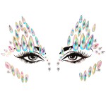 Face Gems Manufacturer - OEM Genya Women Mermaid Glitter Rhinestone Festival Eyes