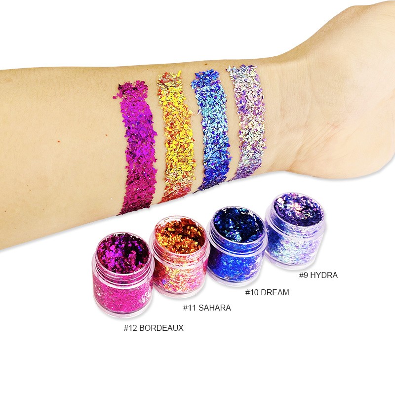 Duochrome Eyeshadow Manufacturer - OEM Single Cosmetic Chameleon Glitter Pigment Makeup