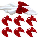 Napkin Holder Supplier - Bow Tie Christmas Wedding Decoration