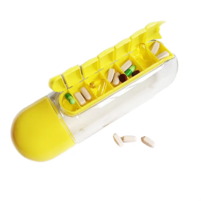 Water Bottle Factory - Built-in Pill Box Portable Outdoor