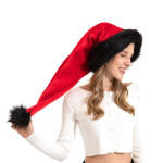 Christmas Hat Manufacturer - Long Plush Velvet Santa Party