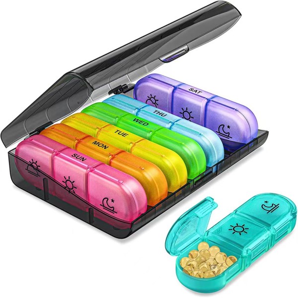 Weekly Pill Organizer Manufacturer - 3-Times-A-Day 7 Day Box