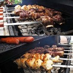 BBQ Skewers Supplier - Large Stainless Steel Oak Wood Handle