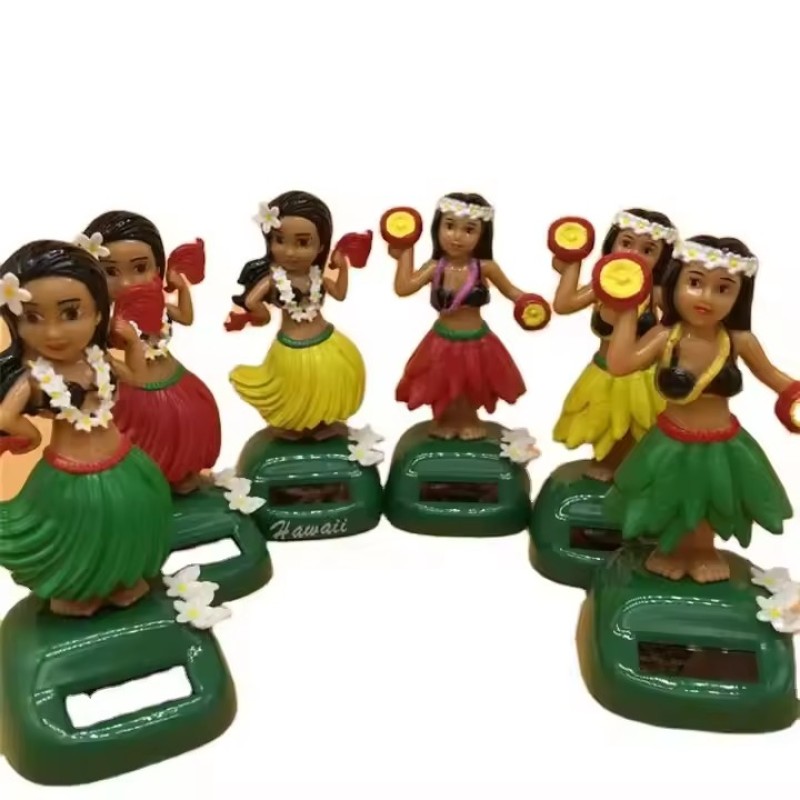 Car Ornament Factory - Resin Hawaiian Hula Girl Rocking Doll
