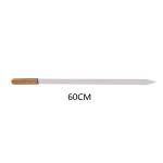 BBQ Skewers Supplier - Large Stainless Steel Oak Wood Handle