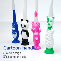 Kids Toothbrush Supplier - 12pcs Cartoon Animal-shaped Soft