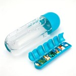 Water Bottle Factory - Built-in Pill Box Portable Outdoor