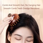 Scalp Massager Factory - Sandalwood Guasha Circular Tooth Comb