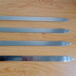 BBQ Skewers Supplier - Large Stainless Steel Oak Wood Handle