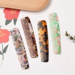 Acetate Hair Comb Supplier - OEM Tortoise Anti Static Wide Tooth