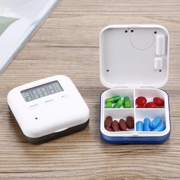 Digital Pill Box Supplier - Electric 6 Compartments Alarm Timer