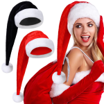 Christmas Hat Manufacturer - Long Plush Velvet Santa Party