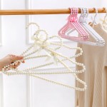 Coat Hanger Factory - Elegant Pearl Bowknot Space Saving