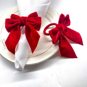 Napkin Holder Supplier - Bow Tie Christmas Wedding Decoration