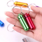 Pill Case Manufacturer - Waterproof Aluminum Pill Holder Keychain
