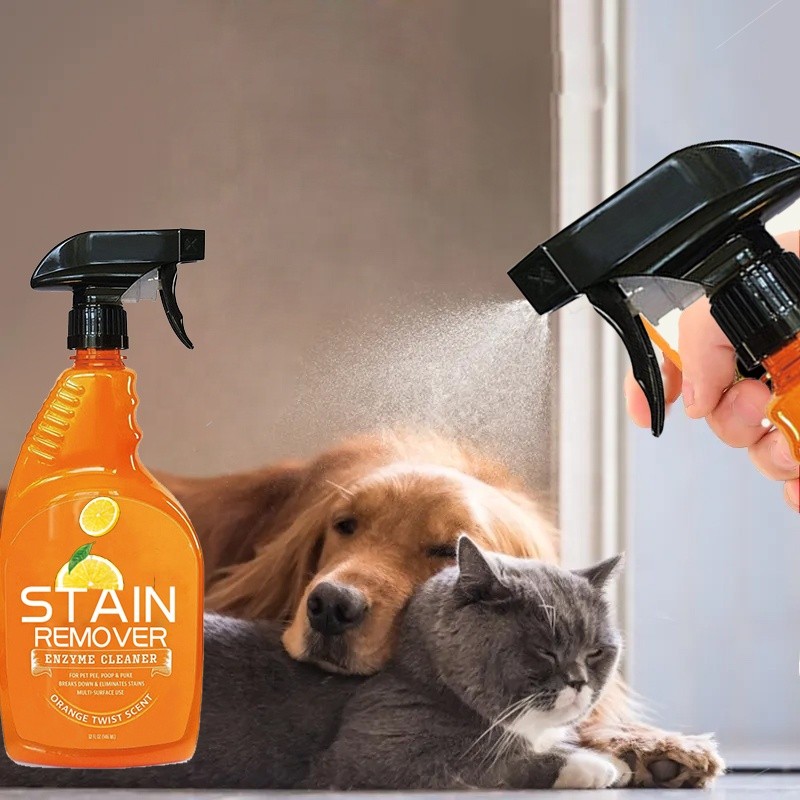 Dog Grooming Spray Manufacturer - OEM Citrus Scented Odor Eliminator Pet Stain Remover Carpet Cleaner