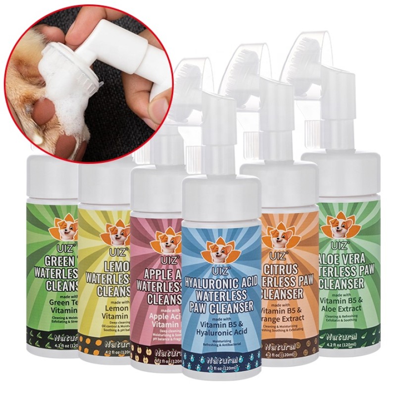 Pet Paw Cleanser Manufacturer - OEM Waterless Shampoo Foaming Deodorizing Spray for Cats