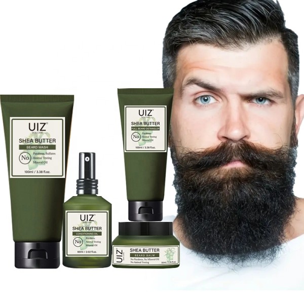 Men's Beard Care Set Manufacturer - OEM/ODM Wholesale Growth Detangler Oil Grooming Kit