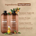 Argan Shampoo Set Manufacturer - OEM with Jojoba Camellia Seed Oil Control Smoothing