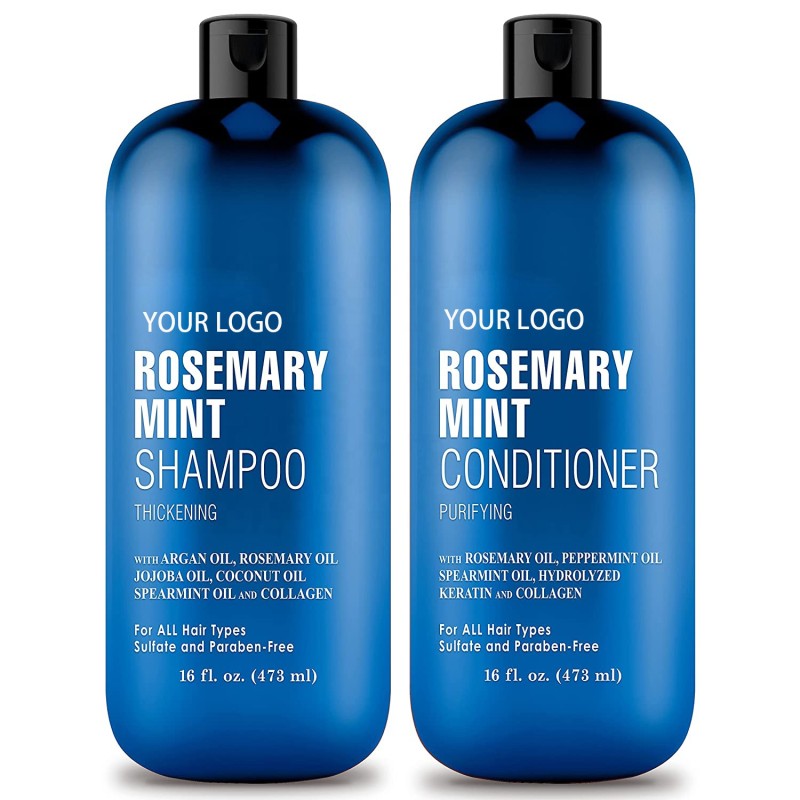 Rosemary Mint Shampoo Set Manufacturer - OEM Factory Custom with Spearmint Collagen Argan Oil