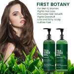 Tea Tree Oil Shampoo Set Manufacturer - OEM Refreshing Anti-Hair Loss Oil Control Moisturizing