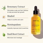 Hair Growth Oil Manufacturer - OEM Free Sample 100% Organic Rosemary Basil Pre-wash Scalp