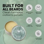 Beard Wax Manufacturer - OEM Sandalwood Beard Balm with Argan Oil Moisturizer Beeswax for Men