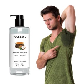 Deodorizing Body Wash Manufacturer - OEM with Coconut Sandalwood Essential Oil Suppresses Sweat Odor