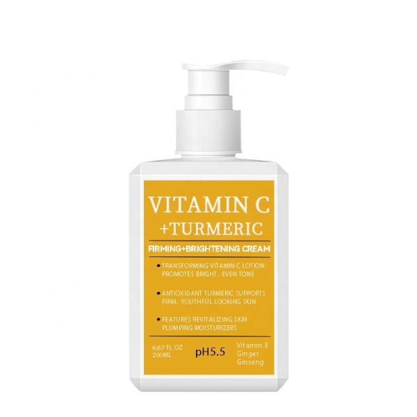 Turmeric Face Cream Manufacturer - OEM Vitamin C Brightening Anti Aging Moisturizer with Ginger