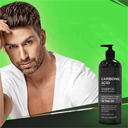Carbonic Acid Shampoo Manufacturer - OEM Factory Custom for Men Anti Dandruff Tea Tree Oil