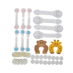 Baby Proofing Set Factory - 42 Pcs Cabinet Locks Corner Guards