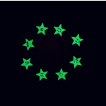 Glow Stickers Factory - 100PCS 3cm Mixed Coloured Stars