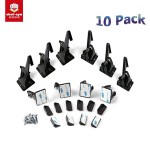 Baby Proofing Lock Factory - 10 Pack Adhesive No Drilling Latches