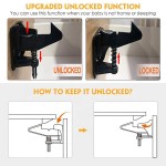 Baby Proofing Lock Factory - 10 Pack Adhesive No Drilling Latches