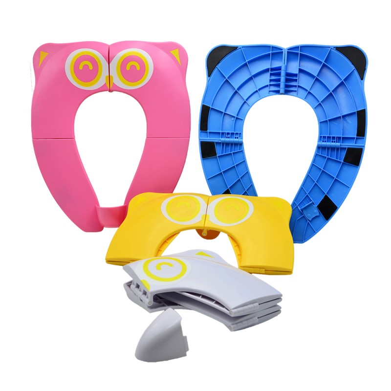 Folding Potty Seat Manufacturer - Owl Shape Washable Portable