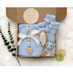Newborn Gift Set Factory - Blanket Rattle Brush Gender Reveal