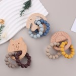 Infant Toys Factory - Natural Wood Ring Cotton Handmade
