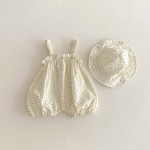 Baby Romper Supplier - Cotton Striped Bear Lapel Button Closure