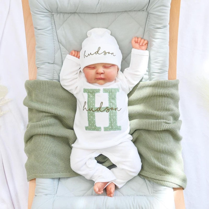 Baby Romper Set Factory - 2pcs Long Sleeve Embroidered Cotton