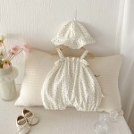 Baby Romper Supplier - Cotton Striped Bear Lapel Button Closure