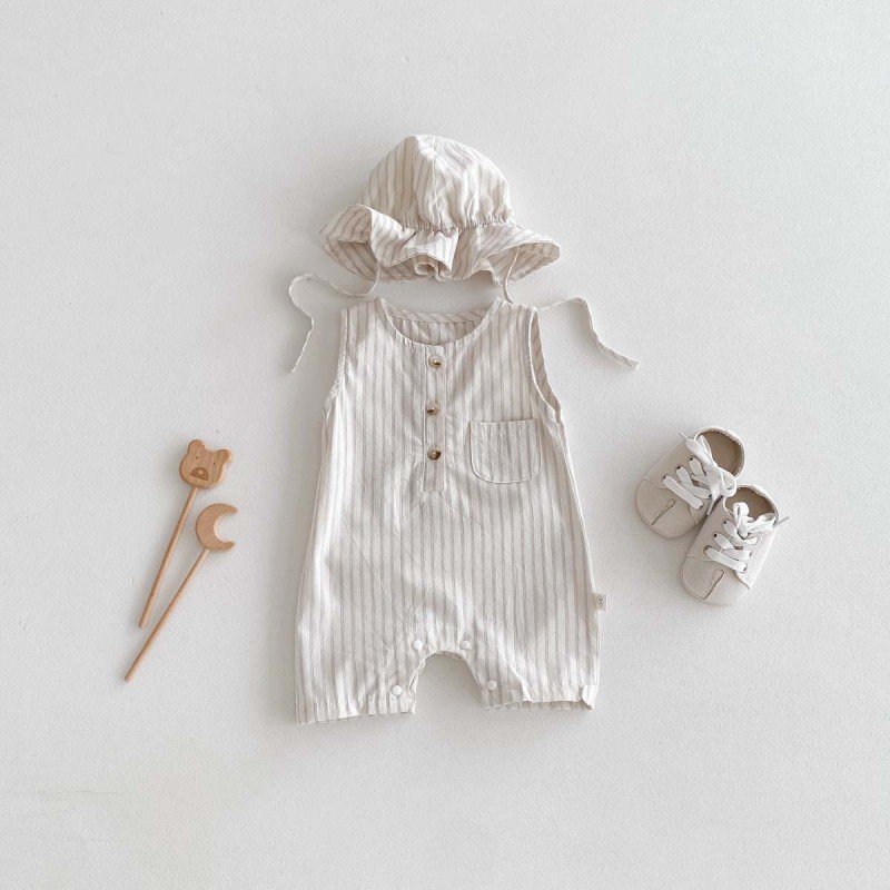 Infant Romper Manufacturer - Cotton Cute Print Button Closure