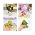 Animal Rattle Factory - Crochet Wooden Ring Hippopotamus