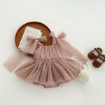 Infant Romper Factory - Summer Sleeveless Stripe Dot Bodysuit