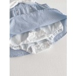 Baby Bodysuit Factory - Sleeveless Hooded Striped Cotton