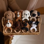 Baby Teether Manufacturer - Cotton Crochet Rattle Wooden Ring