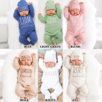 Baby Romper Set Factory - 2pcs Long Sleeve Embroidered Cotton