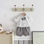 Kids Jumpsuit Supplier - Fashionable Big Bow Preppy Style